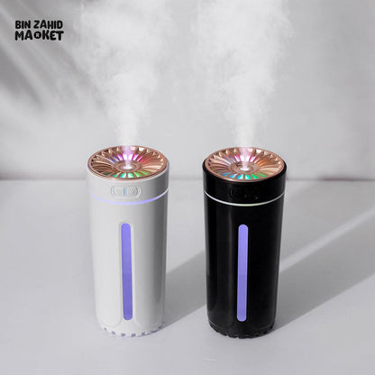 PORTABLE CAR AIR HUMIDIFIER – USB MIST MAKER WITH RGB LED MOOD LIGHT